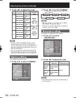 Preview for 52 page of Panasonic D10000U - SXGA+ DLP Projector Operating Instructions Manual