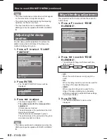 Preview for 62 page of Panasonic D10000U - SXGA+ DLP Projector Operating Instructions Manual