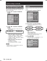 Preview for 72 page of Panasonic D10000U - SXGA+ DLP Projector Operating Instructions Manual