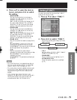 Preview for 73 page of Panasonic D10000U - SXGA+ DLP Projector Operating Instructions Manual