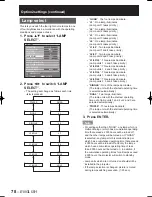 Preview for 78 page of Panasonic D10000U - SXGA+ DLP Projector Operating Instructions Manual