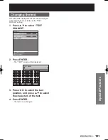 Preview for 101 page of Panasonic D10000U - SXGA+ DLP Projector Operating Instructions Manual