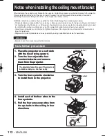 Preview for 112 page of Panasonic D10000U - SXGA+ DLP Projector Operating Instructions Manual