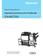 Preview for 1 page of Panasonic DA-MC700 Operating Instructions Manual