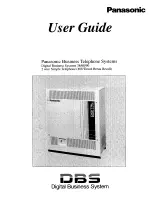 Panasonic DBS 38 User Manual preview