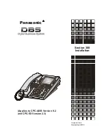 Предварительный просмотр 1 страницы Panasonic DBS 40 Installation Manual