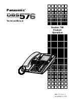 Panasonic DBS 576 Section 300 Manual preview