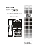 Panasonic DBS 576 User Manual preview