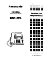 Preview for 84 page of Panasonic DBS 824 Installation Manual