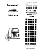 Preview for 417 page of Panasonic DBS 824 Installation Manual