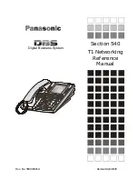 Panasonic DBS Section 540 Reference Manual предпросмотр