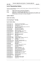 Preview for 7 page of Panasonic DBS Series Programming Manual