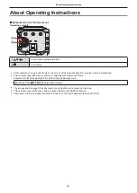 Preview for 6 page of Panasonic DC-BGH1 Operating Instructions Manual