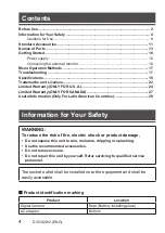 Предварительный просмотр 4 страницы Panasonic DC-BS1H Owner'S Manual