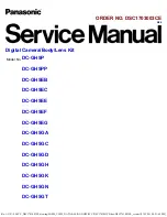 Preview for 1 page of Panasonic DC-GH5A Series Service Manual