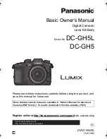 Panasonic DC-GH5L Basic Owner'S Manual preview