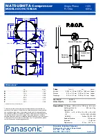Preview for 2 page of Panasonic DC51C72RCU6 Specification Sheet