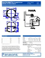 Предварительный просмотр 2 страницы Panasonic DC66C10RCU6 Specification Sheet