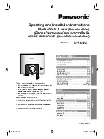 Предварительный просмотр 1 страницы Panasonic DH-6SM1 Operating And Installation Instructions