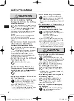 Preview for 12 page of Panasonic DHQX1601ZA/T1 Operating Instructions Manual