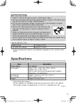 Preview for 13 page of Panasonic DHQX1601ZA/T1 Operating Instructions Manual