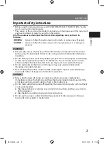 Preview for 3 page of Panasonic Diagnostec EW-BU1 Operating Instructions Manual