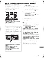 Preview for 77 page of Panasonic Diga DMR-BCT720 Operating Instructions Manual