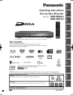 Предварительный просмотр 1 страницы Panasonic DIGA DMR-BW750 Operating Instructions Manual