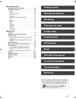 Preview for 5 page of Panasonic Diga DMR-BW780 Operating Instructions Manual