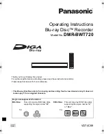Panasonic Diga DMR-BWT720 Operating Instructions Manual preview