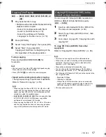 Preview for 57 page of Panasonic Diga DMR-BWT735 Operating Instructions Manual