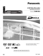 Panasonic Diga DMR-E60 Operating Instructions Manual preview