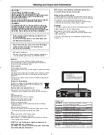 Preview for 6 page of Panasonic Diga DMR-E60 Operating Instructions Manual