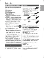Preview for 3 page of Panasonic Diga DMR-E75V Operating Instructions Manual