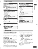 Preview for 3 page of Panasonic DIGA DMR-E85 Operating Instructions Manual