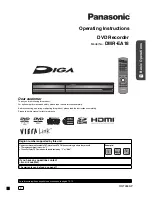 Panasonic Diga DMR-EA18 Operating Instructions Manual preview