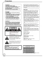 Preview for 2 page of Panasonic Diga DMR-EA18 Operating Instructions Manual