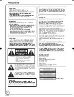 Preview for 2 page of Panasonic Diga DMR-EA38 Operating Instructions Manual