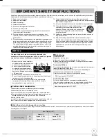 Preview for 3 page of Panasonic Diga DMR-EA38 Operating Instructions Manual