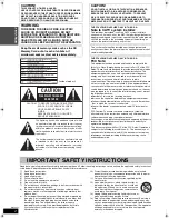 Preview for 2 page of Panasonic Diga DMR-EH50 Operating Instructions Manual