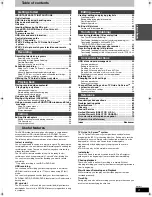 Preview for 3 page of Panasonic Diga DMR-EH50 Operating Instructions Manual