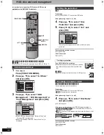 Предварительный просмотр 62 страницы Panasonic Diga DMR-EH57 Operating Instructions Manual