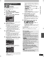 Preview for 45 page of Panasonic Diga DMR-EH58 Operating Instructions Manual