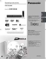 Panasonic Diga DMR-EH585 Operating Instructions Manual preview