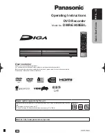 Preview for 1 page of Panasonic Diga DMR-EH58EBL Operating Instructions Manual