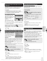 Preview for 27 page of Panasonic Diga DMR-EH58EBL Operating Instructions Manual