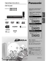 Panasonic Diga DMR-EH69 Operating	 Instruction preview