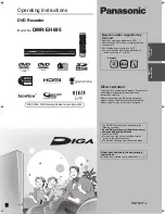 Panasonic Diga DMR-EH695 Operating Instructions Manual preview