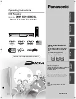 Panasonic Diga DMR-ES10EB Operating Instructions Manual preview