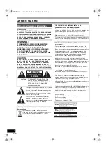 Preview for 2 page of Panasonic Diga DMR-ES40V Operating Instructions Manual